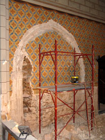 Arco gotico aragonese nel transetto del duomo di Ozieri